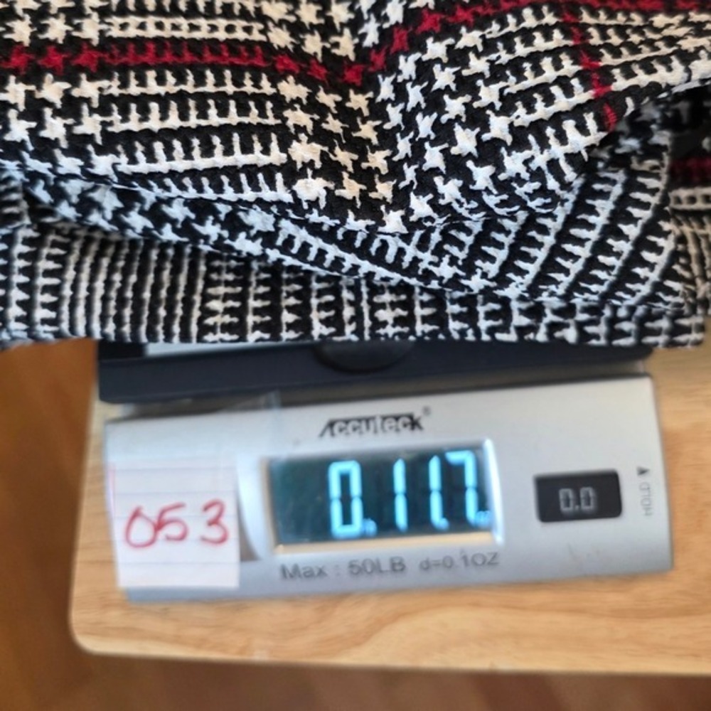Danny and Nicole Career Jacket Women 16W Black White Glen Plaid Bell Sleeve - Picture 14 of 15
